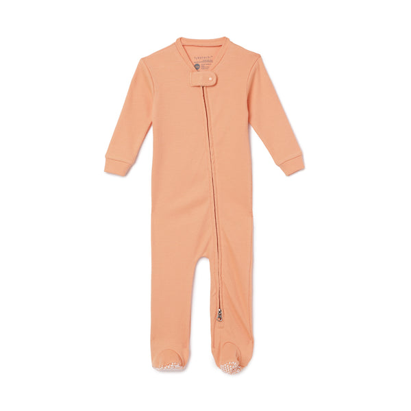 Zip Footed Sleeper In 100% Organic Cotton With natural herbal dye