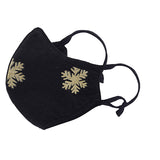 Snow Flake Gold Adjustable and Washable 5 Layer Face Mask