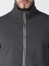 Premium Colorblock (Melange Grey) French Terry Sweatshirt with Zipper - Mid Weight all season